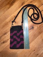 HANDMADE gehäkeltes Handytäschchen kleine Umhängetasche