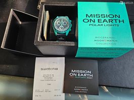 Omega X Swatch MoonSwatch EARTH - POLAR LIGHTS NEW