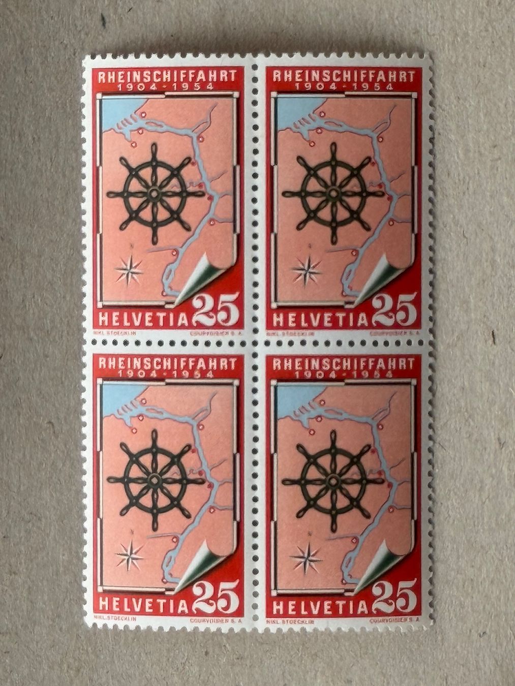 Tutti i francobolli: 318, postfrisch, Viererblock – Usato da Aarau venduto da hilde47