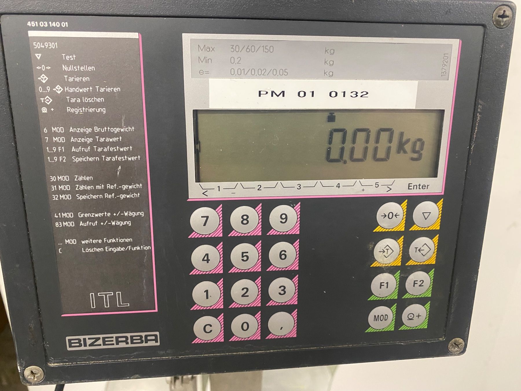 Bizerba Accessori da laboratorio: Bizerba ITL Waage digitale Standwaage mit Wiegeplattform – Usato da BERNECK venduto da kappi321 1