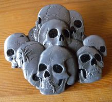 💀💀💀 Totenkopf Gürtelschnalle, Heavy Metal Style 💀💀💀...