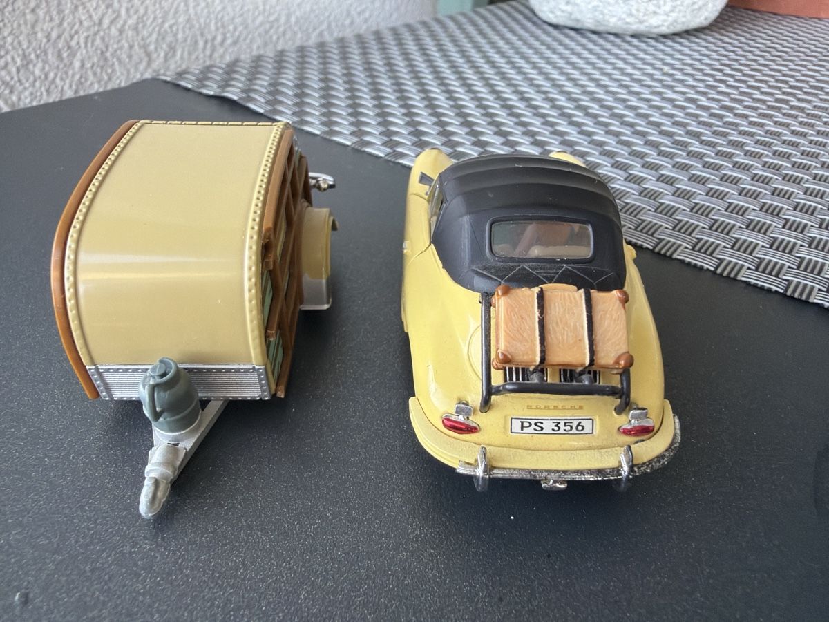 Brumm Modellautos: Porsche 356 mit Wohnwagen - 1/43 - Schuco – Gebraucht aus Wolfwil von Rolex1 4