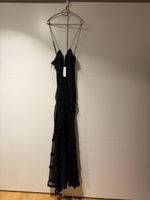 Jaded London Black Maxi Fatale Dress Size 12 New With Tags