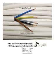 50m Stromkabel H05VV-F 5x1.5 flexibel ws