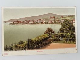 Originale alte ASK von Montreux am Genfersee, ca 1910
