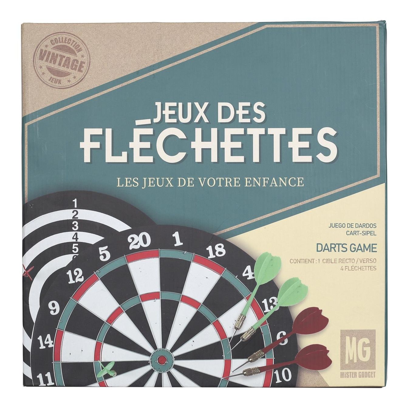 Freccette: Jeu de fléchettes double face avec 4 fléchettes ( NEUF ) – Nuovo e nell'imballaggio originale da Meyrin venduto da ChiaraMania 1