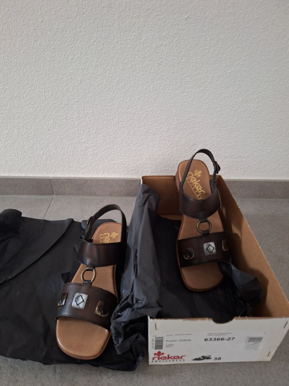 Rieker Scarpe da donna: Damensandale Rieker – Nuovo e nell'imballaggio originale da Mühlethal venduto da prackendorf 1