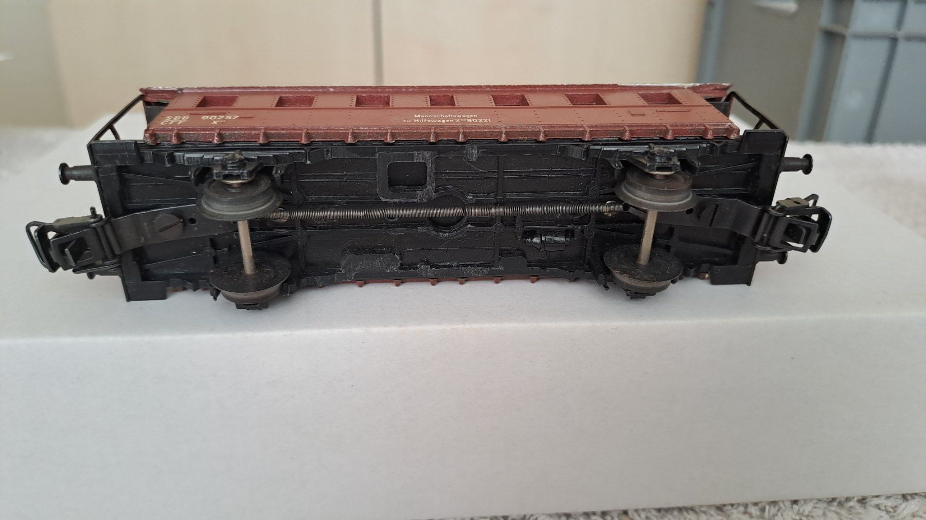 Buco Modellini di ferrovie: Buco SBB Mannschaftswagen H0 WS/11 – Usato da Winterthur venduto da Riebeli333 6