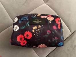 WOUF Kosmetiktasche mit Blumenmuster, neuwertig!