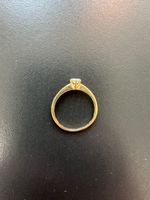 Goldring Solitär mit Diamant 0.2 Karat