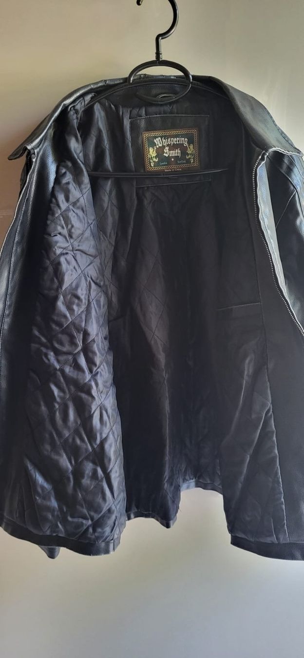 Giacche: Herren-Lederjacke der Marke Whispering Smith, Farbe Schwarz – Usato da Curio venduto da mia_vb5z 2