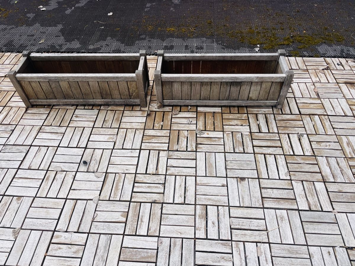 Vasi per fiori: 2er Set Holz-Blumenkasten – Usato da Davos Platz venduto da CarmenRi 1