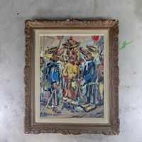 Hans Lothar Albert, Basler Fasnacht Ölgemälde 1954
