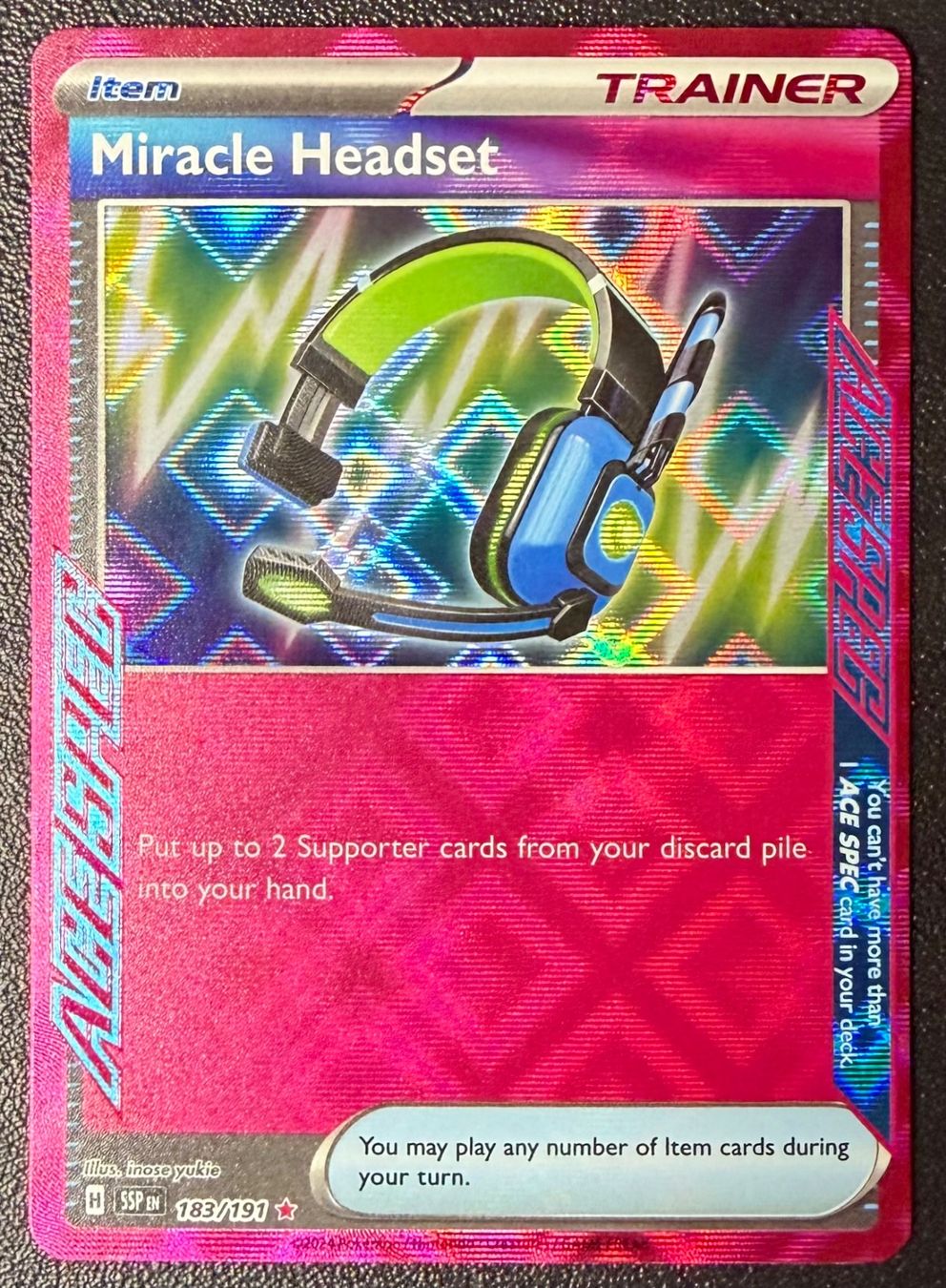 Pokémon Carte collezionabili: Miracle Headset #183 – Nuovo (secondo la descrizione) da Niedergösgen venduto da SwissPokeCards