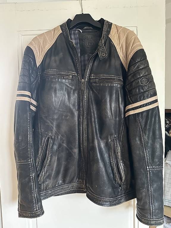 Jacken: Camp David schwarze Lederjacke im Bikerstill 2XL – Gebraucht aus Allschwil von wol_s5qd