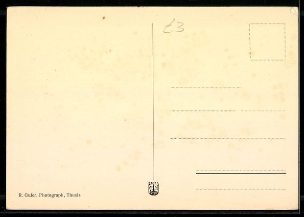 Cartes postales: AK Thusis, Hotel Post U. Viamala – D'occasion à Berlin par bartko-reher 1