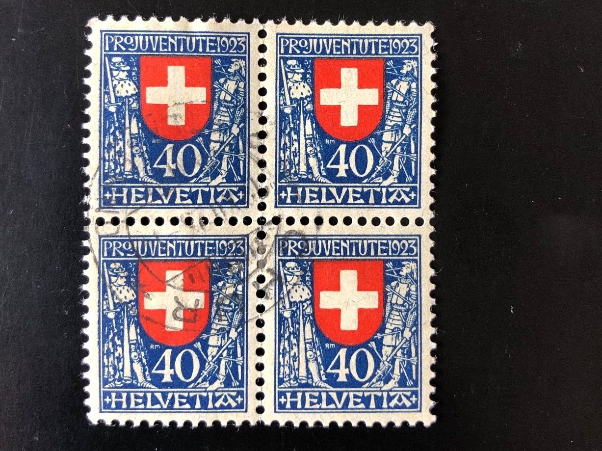 Tutti i francobolli: PJ1926 - bloc 4 - Zu J28 obli – Usato da Bulle venduto da Claude1630