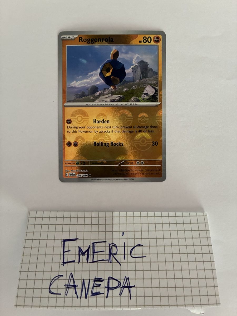 Pokémon Carte collezionabili: Roggenrola EN pokeball – Nuovo (secondo la descrizione) da St-Aubin-Sauges venduto da Mdwischh98
