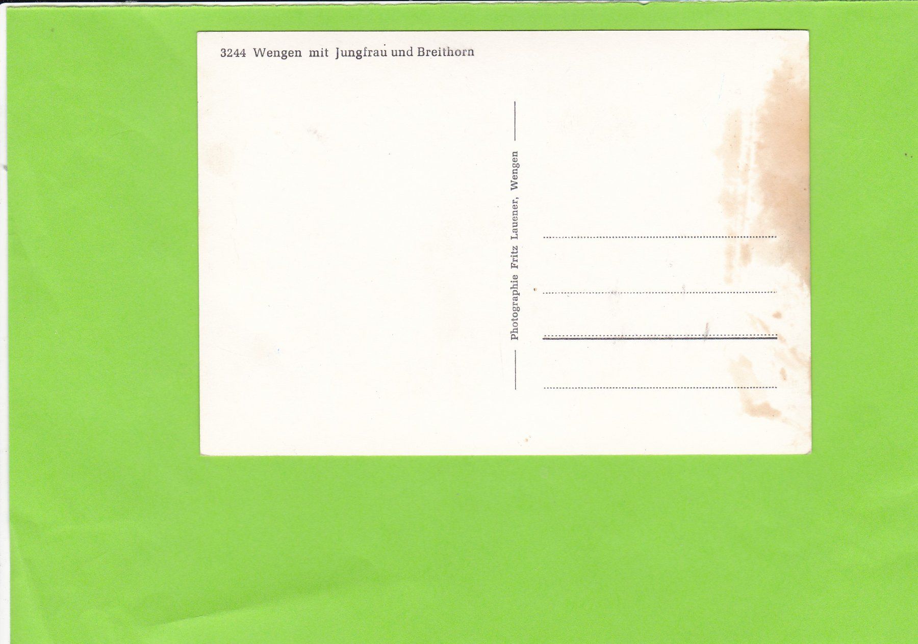 Cartes postales: Wengen – D'occasion à St. Peterzell par neckertal 1