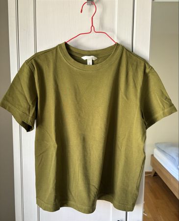H&M T-Shirt Khaki Grösse S 