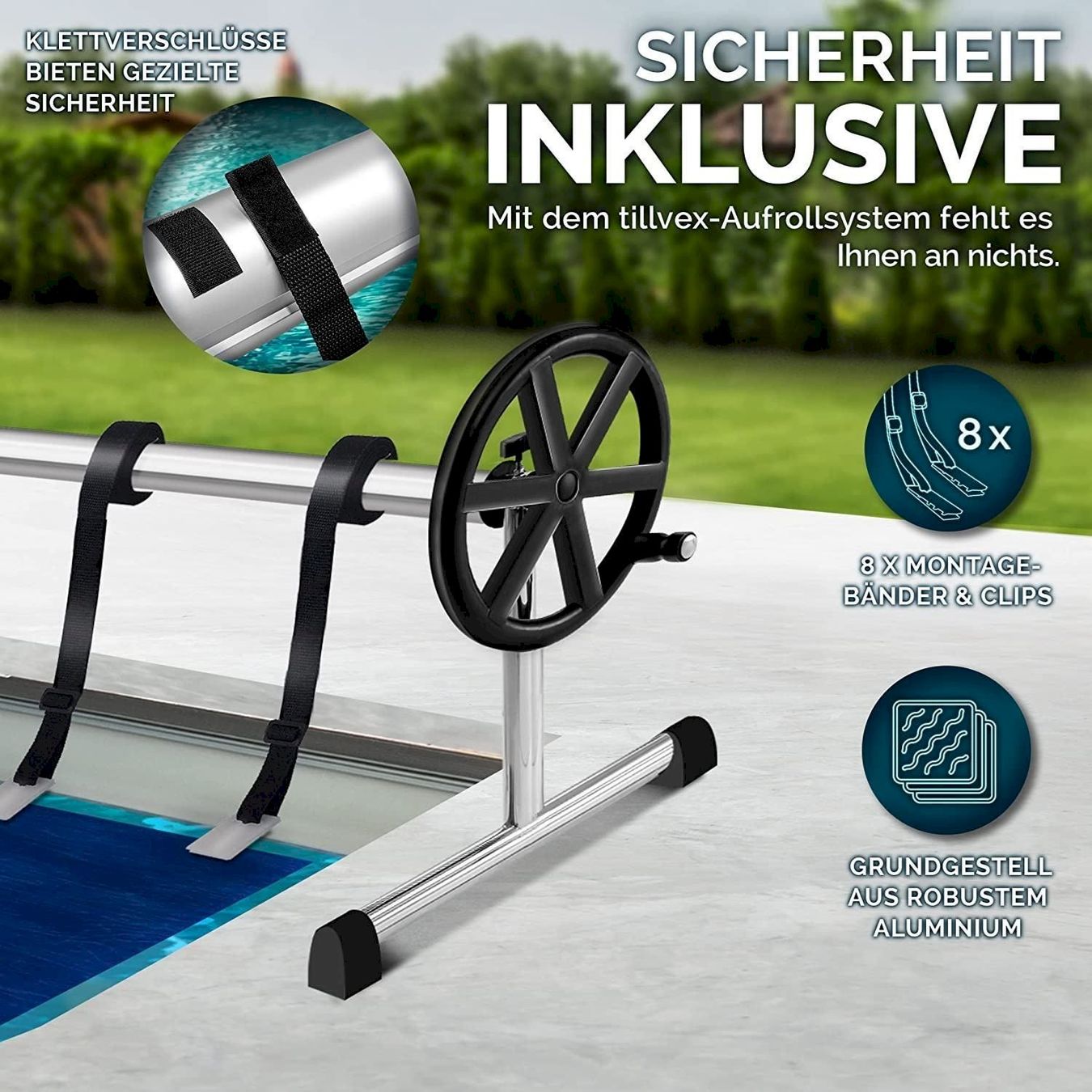 Schwimmbad: tillvex Pool Aufroller 3 - 5,70 m – Neu und originalverpackt aus Bottighofen von zaap 4