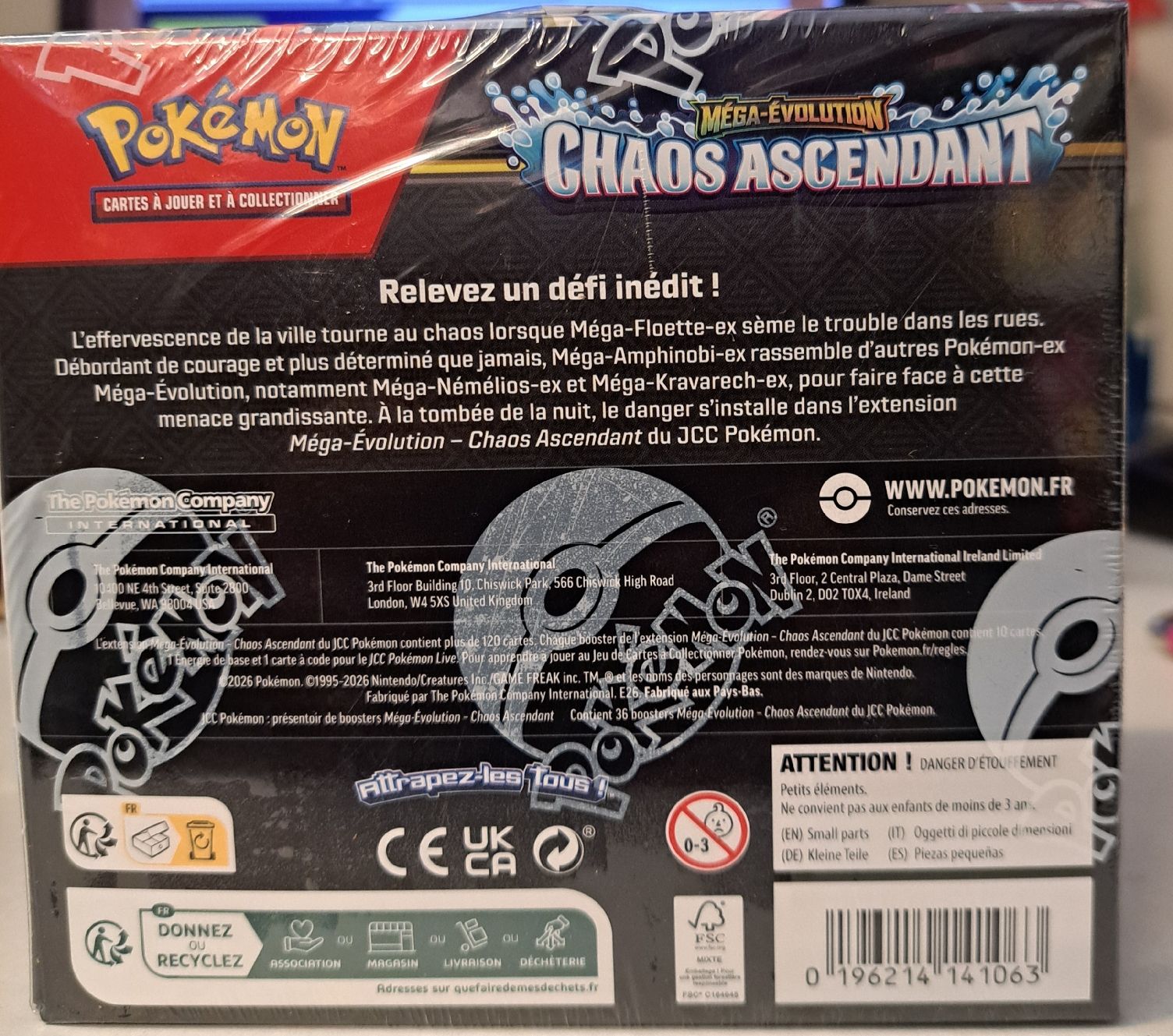 Pokémon Carte collezionabili: Booster Box Pokémon Mega Evolution Chaos Ascendant! – Nuovo e nell'imballaggio originale da St-Blaise venduto da kikorn01 4