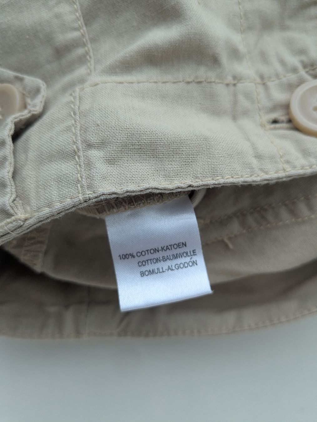 Pantaloni: Kurze Hose beige Grösse 38, Baumwolle  – Usato da Rorschach venduto da olg_5qq2 3