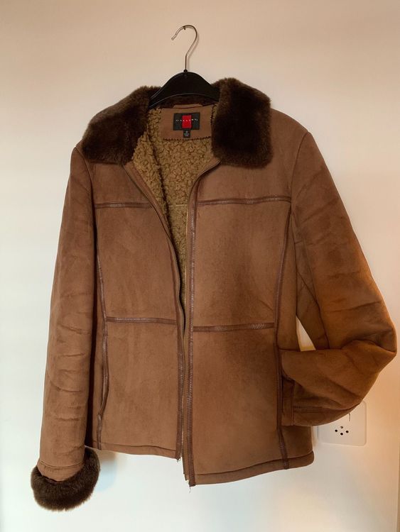 Wildlederjacke Damen Vintage Lederblazer Ästhetisc Produktbild-Vorschau 12