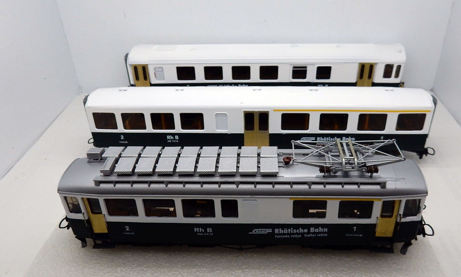 Bemo Trains électriques: Hom  - Rame  Réversible de 3 éléments  RhB "Nostalgie" – D'occasion à Locarno par Gudrun2 1