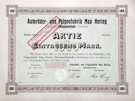 Autoräder- und Felgenfabrik Max Hering AG, Ronneburg - 1915