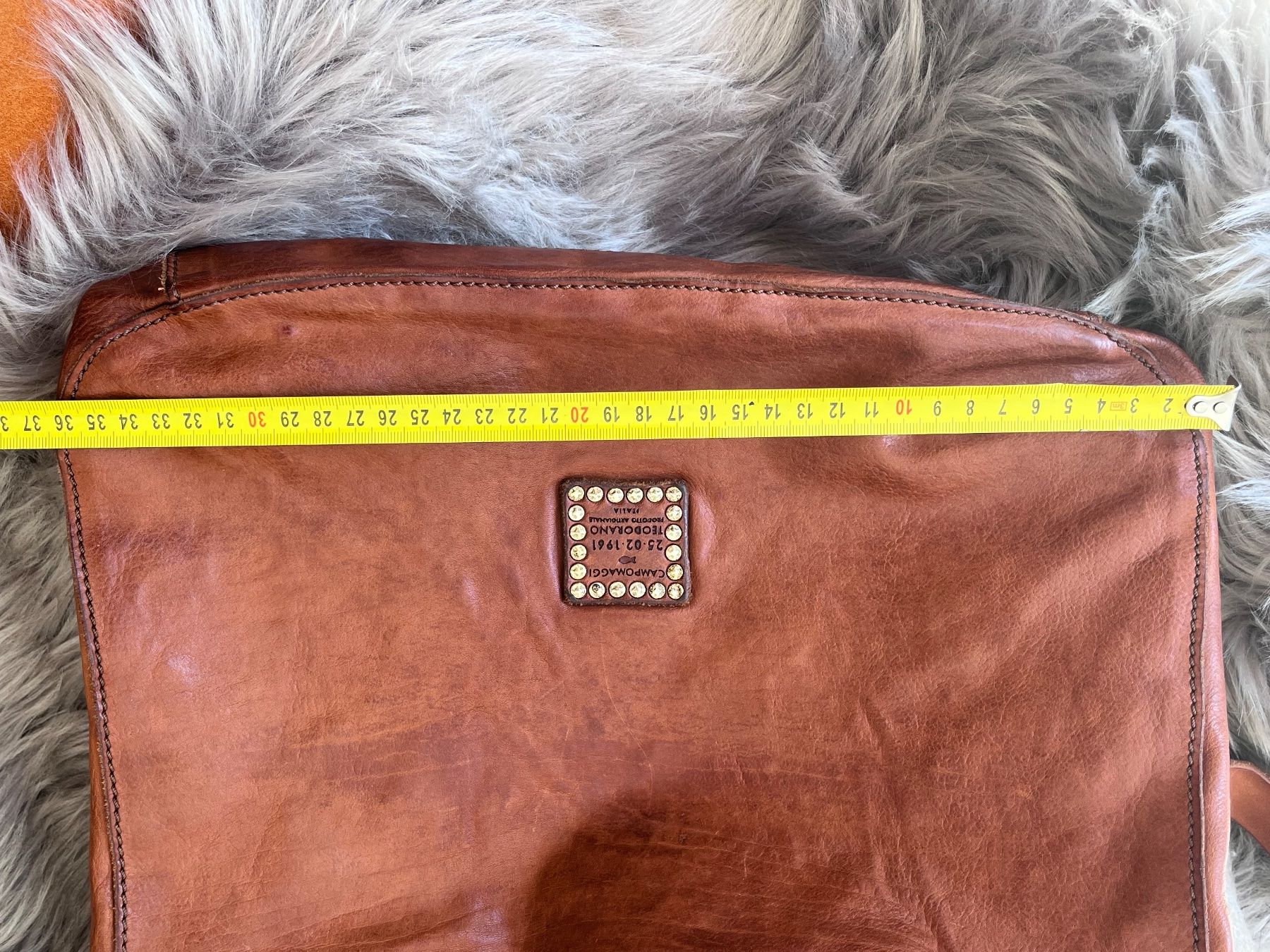 Campomaggi Borse da donna: Campomaggi Studded Leather Shoulder Bag in cognac – Usato da Turgi venduto da spieszlia 7