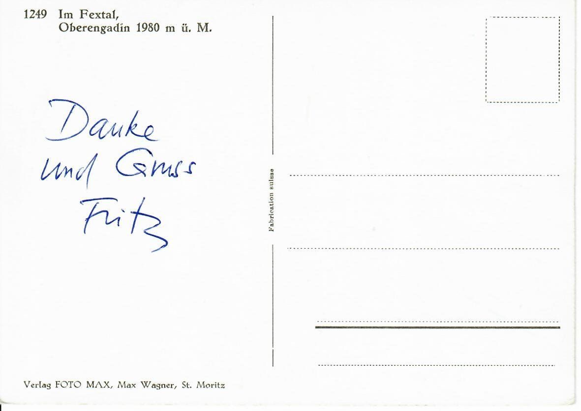 Cartoline postali: im Fextal – Usato da Hochdorf venduto da Ziegel-16 1