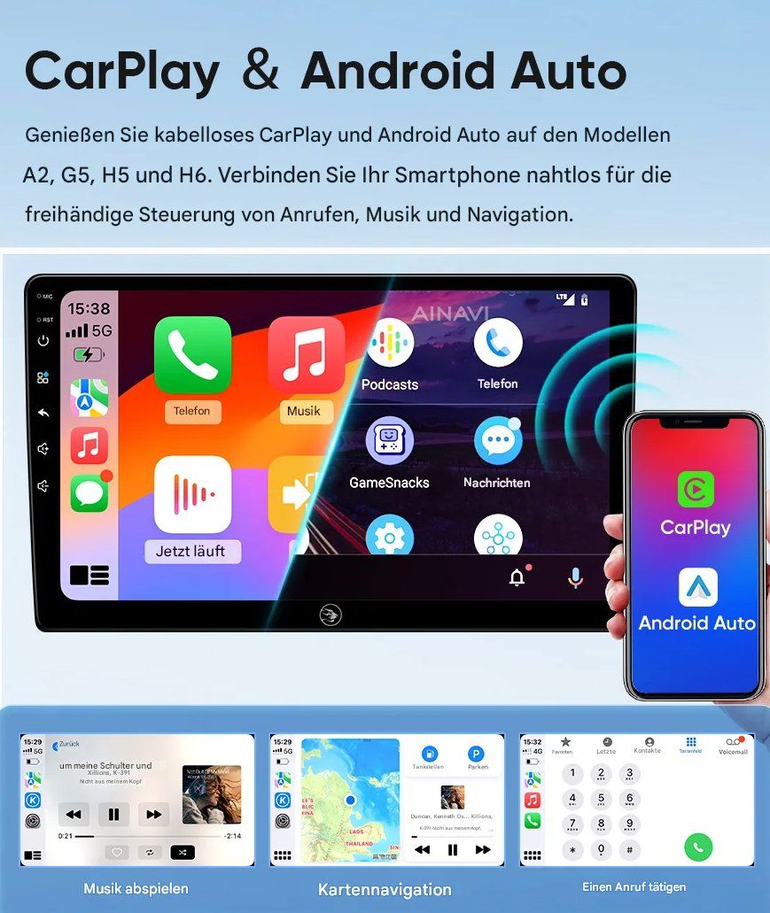 Lettore multimediale & Streamer: VW Tiguan 2006–2016 / Golf Plus Multimedia Android System – Nuovo e nell'imballaggio originale da Chur venduto da shop.chur 5