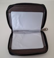 Schwarzes Kunstleder Karten Etui, neu und praktisch!
