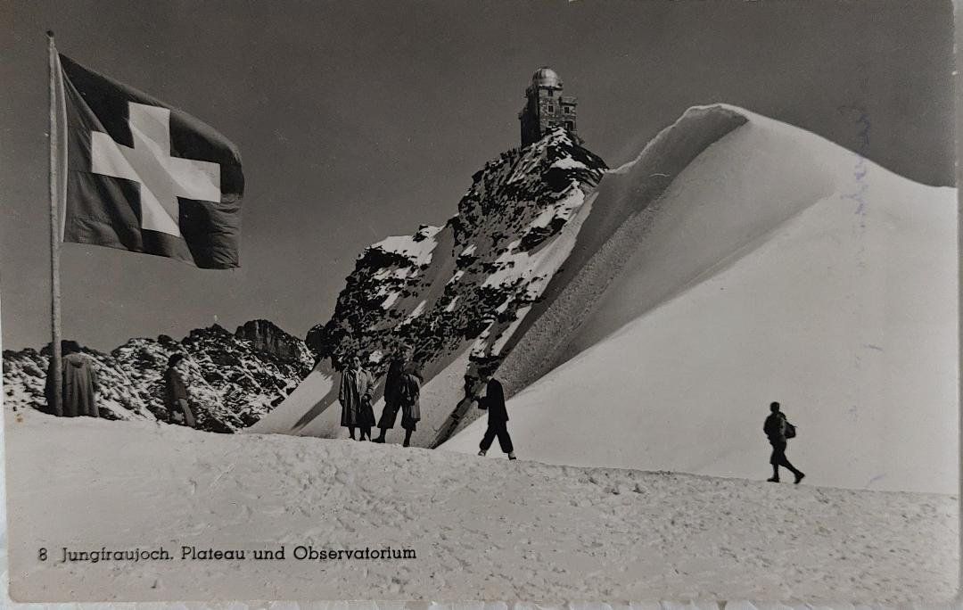 Cartoline postali: JUNGFRAU - Plateau & Observatorium – Usato da Delémont venduto da Domdom1