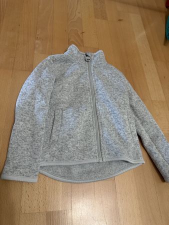 Fleecejacke Tchibo Grau/ Stehkragen Gr.92