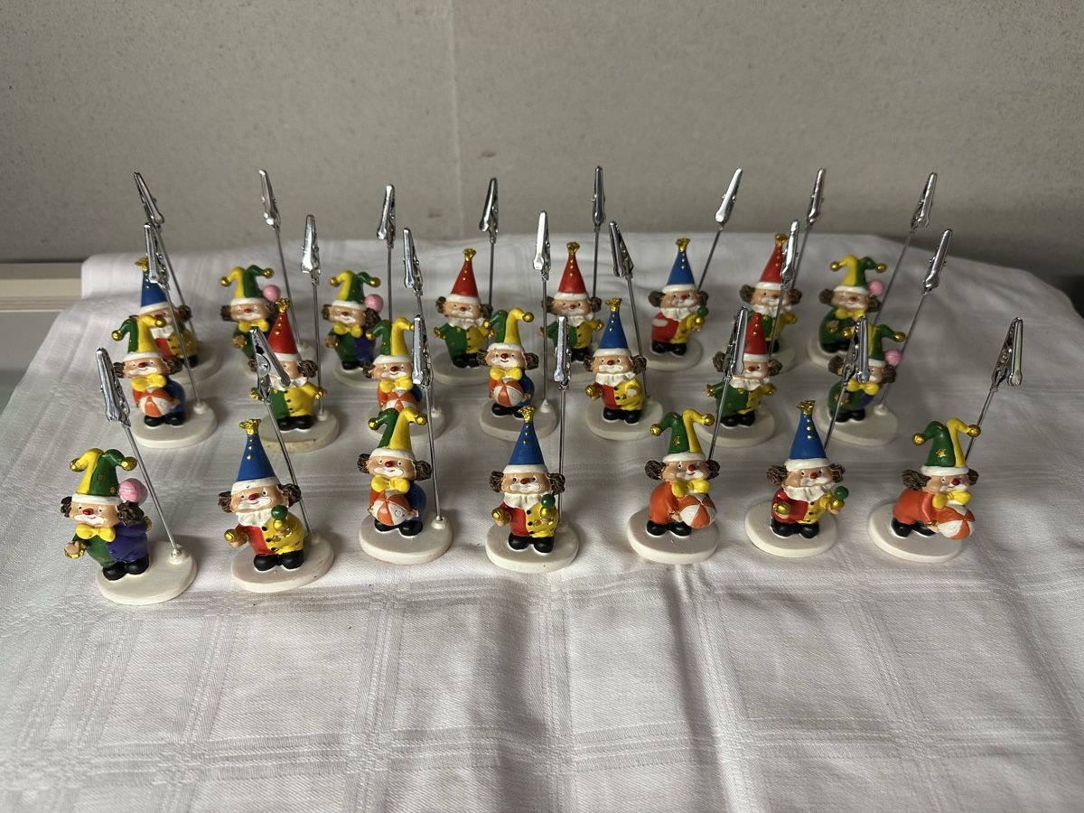 Statuette: Clown-Papierhalter Neu 22 stk. – Nuovo e nell'imballaggio originale da Sevelen venduto da Stopglobal.