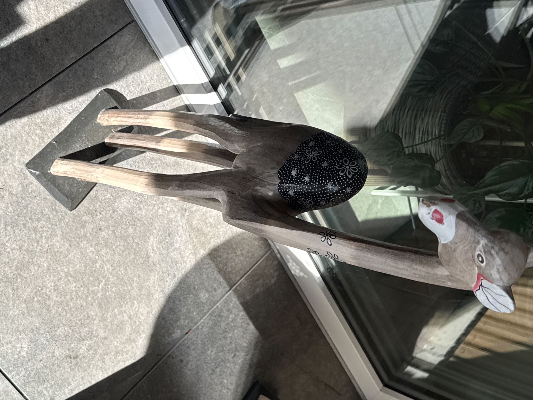 Tutte le decorazioni: riesige Holz Deko Figur, H 101 cm – Usato da Amriswil venduto da used2use 3