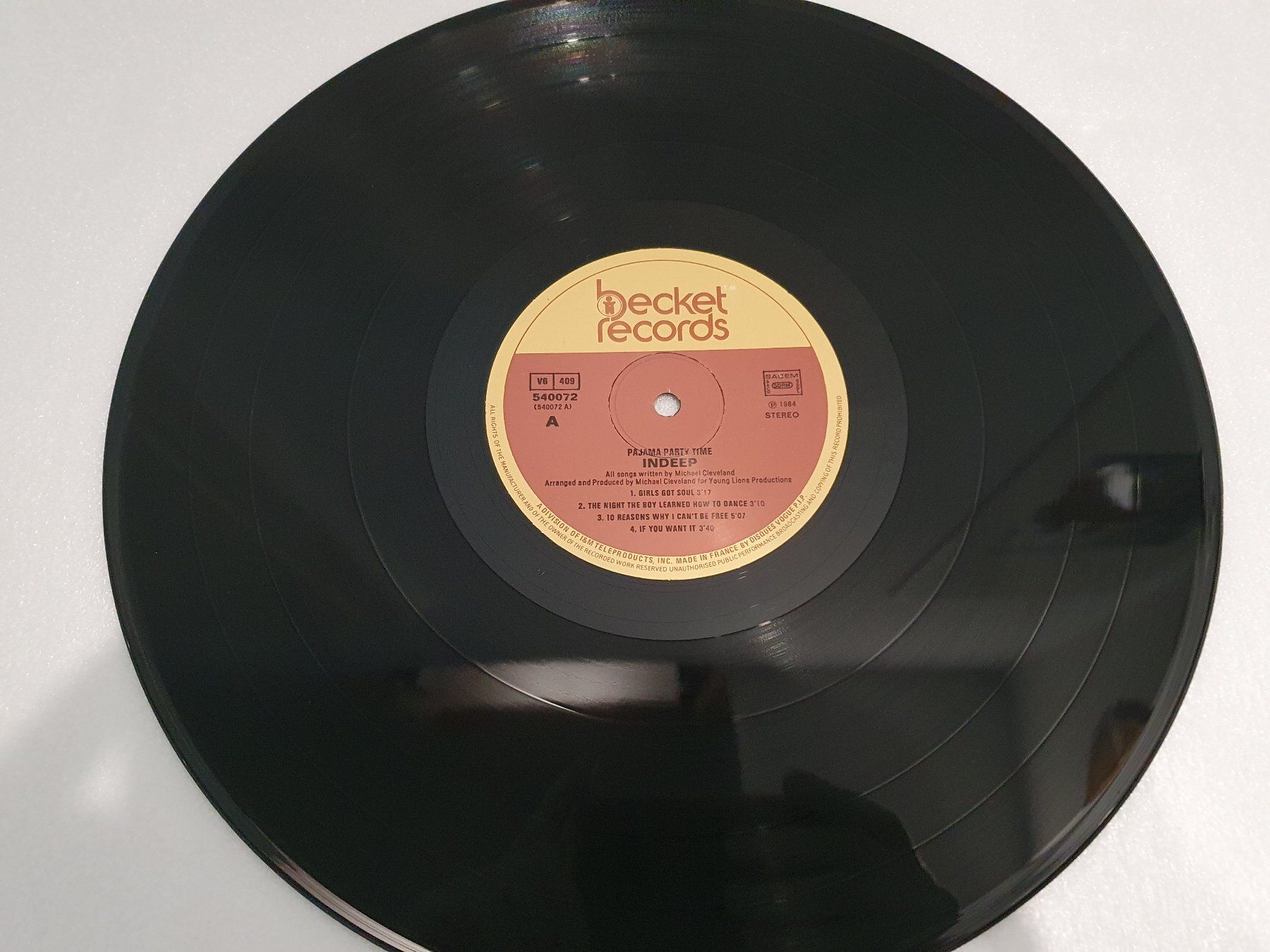 Dischi in vinile: Indeep – Pajama Party Time – Usato da Uster venduto da Vinyl-Leidenschaft 2