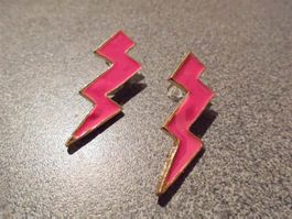 Ohrstecker Blitz, pink