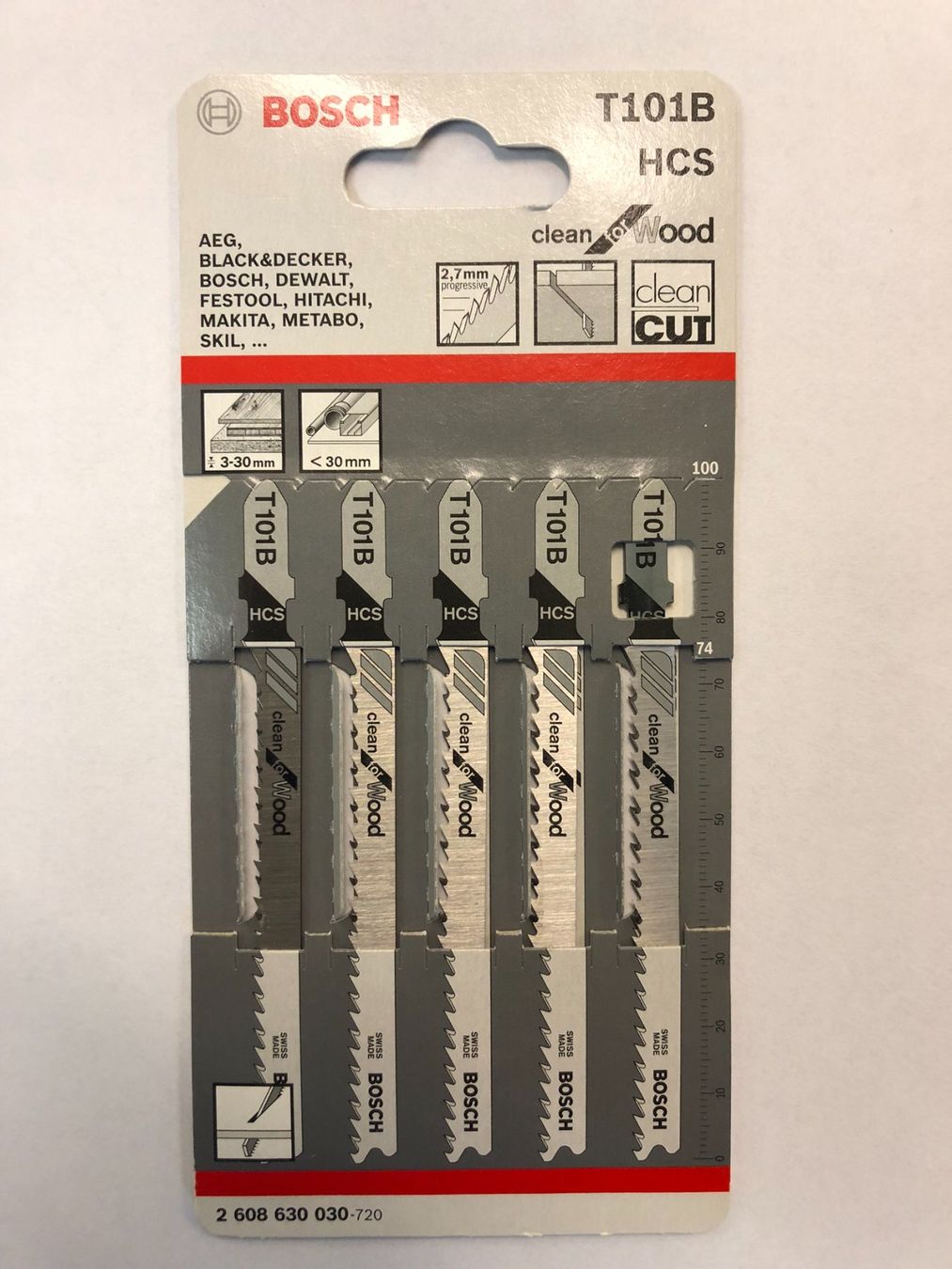 Bosch Sägen: Stichsägeblätter BOSCH T101B – Neu und originalverpackt aus Wagen von Aloeveragold