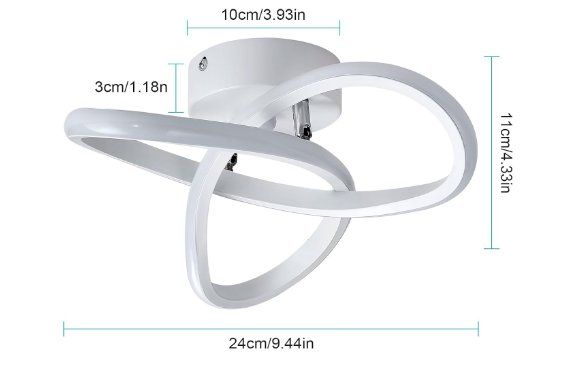Lampadari & plafoniere: Moderne Deckenlampe Acryl Weiß – Nuovo e nell'imballaggio originale da Châtelaine venduto da topshop.switzerland 5