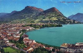 Lugano e Monte Brè TI, um 1910