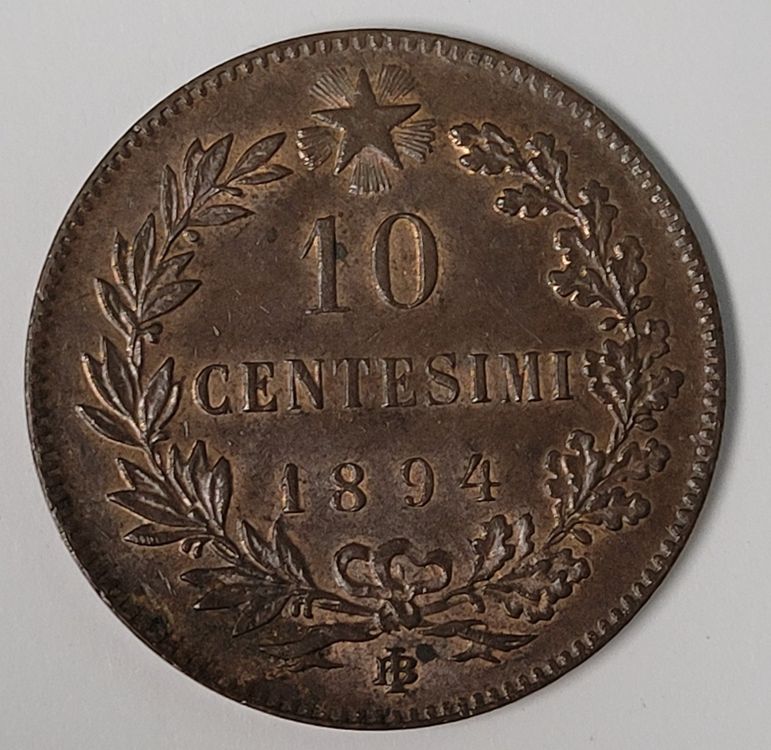 10 CENTESIMI / ITALIEN 1894 