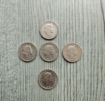 Lot de 5 pièces 20 rappen 1883.1907.1908.1909.1921.