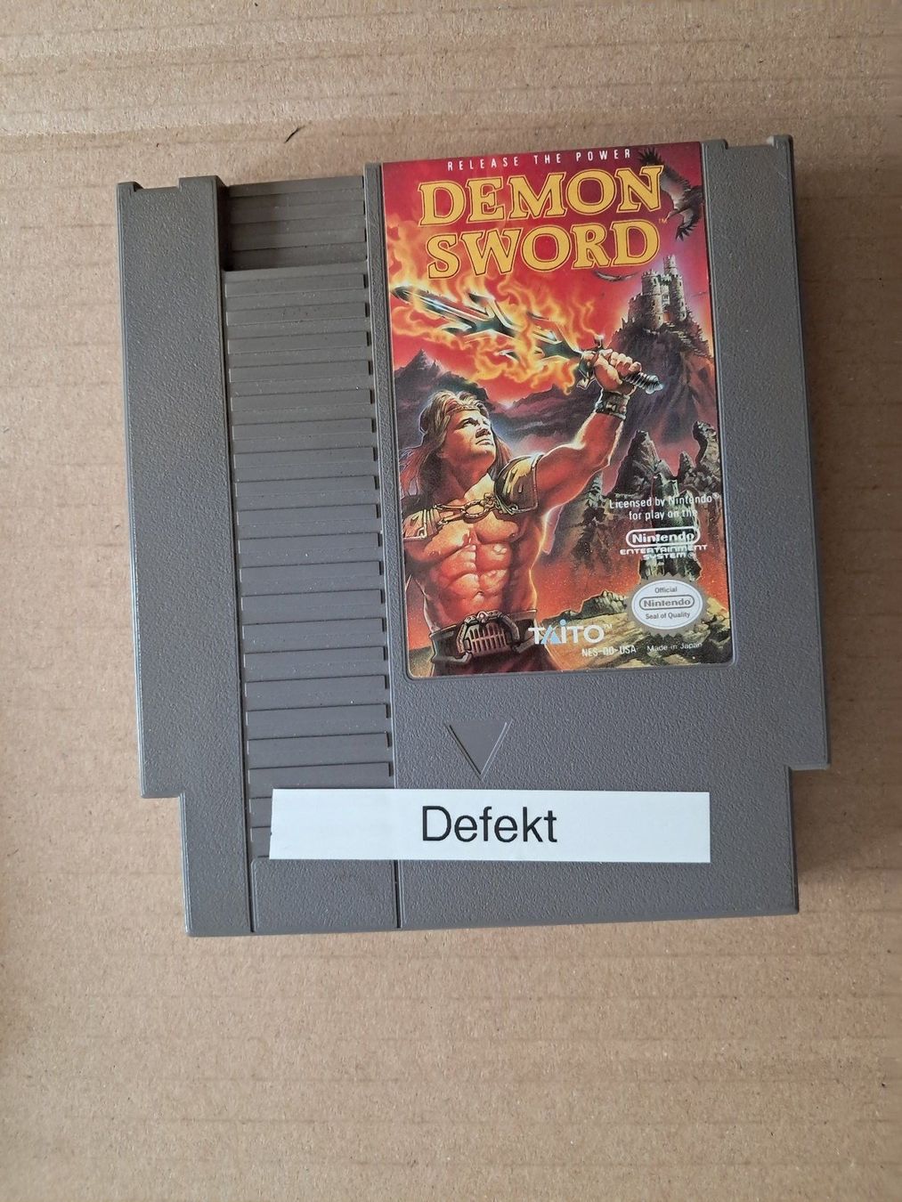 Spiele: Demon Sword NES US Modul defekt – Gebraucht aus Wallisellen von Cyberfuexli