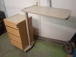Beistelltisch Rollwagen mit Ausziehplatte und Schubladen