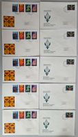 10 Briefumschläge First Day Cover Liechtenstein 1967