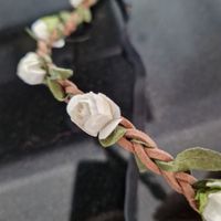 Maienzug: Haarband Blume, weiss, Neu