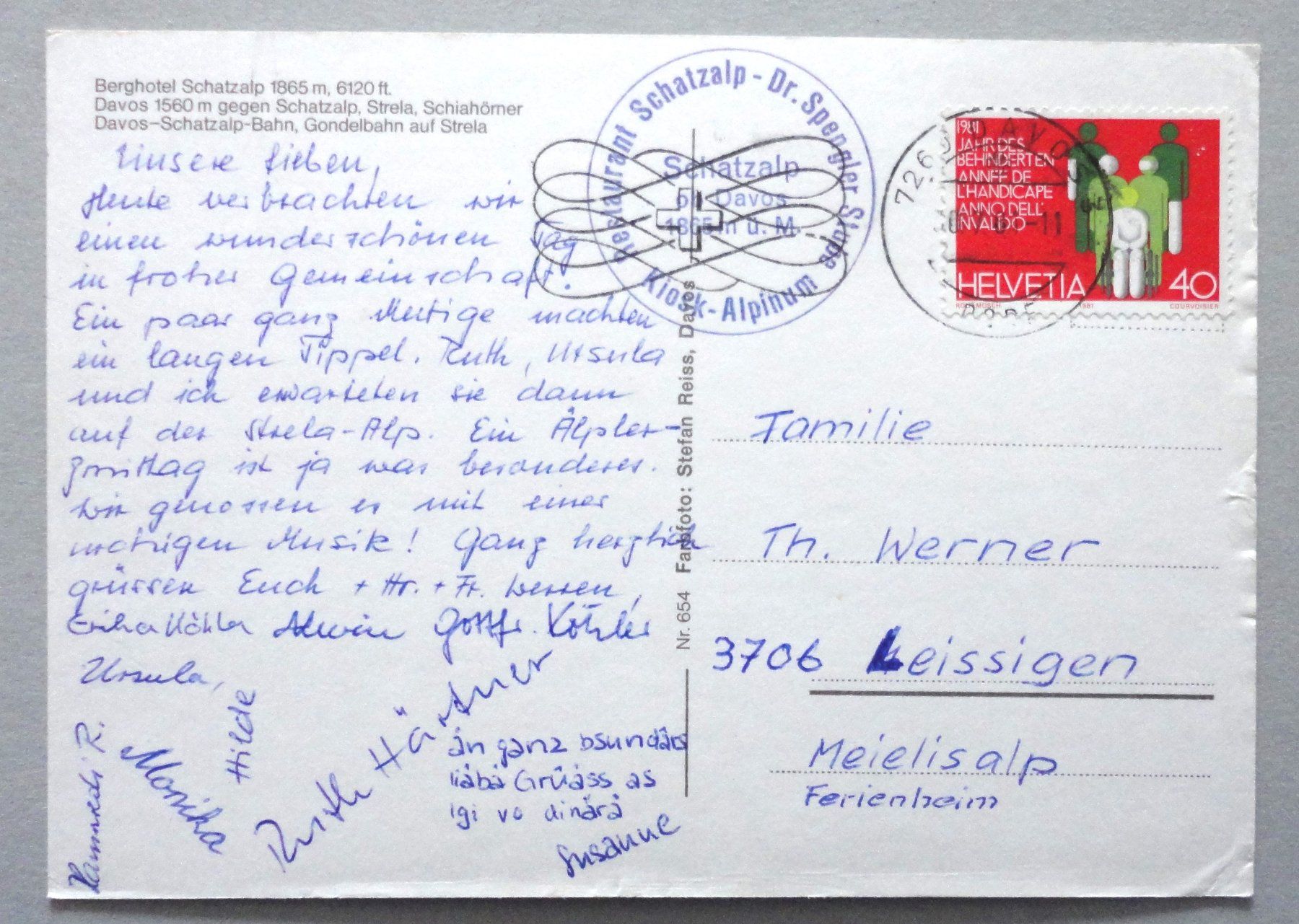 Cartoline postali: Davos Schatzalp Strela – Difettoso da Fétigny venduto da Billy2miny 1